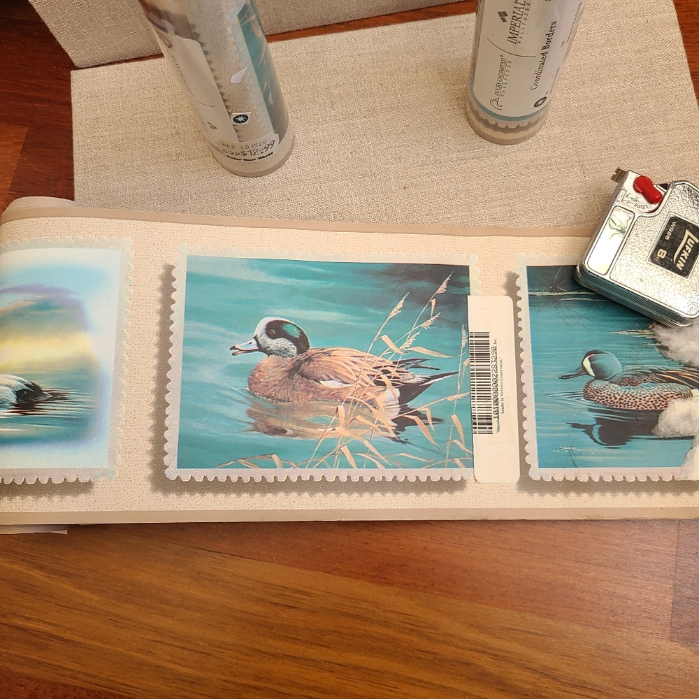 Mallard Ducks Stamps Lodge Hunting Wallpaper Border Ducks Unlimited